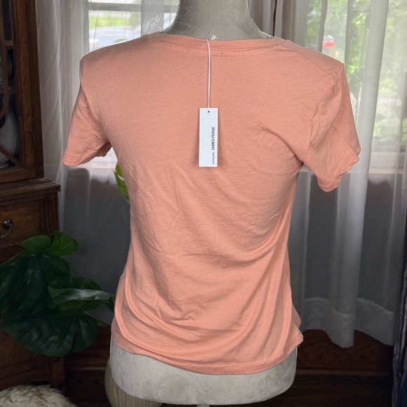 ☀️SUMMER CLEARANCE SALE☀️ James Perse NWT Orange Fitted Short Sleeve Tee - Picture 2 of 4